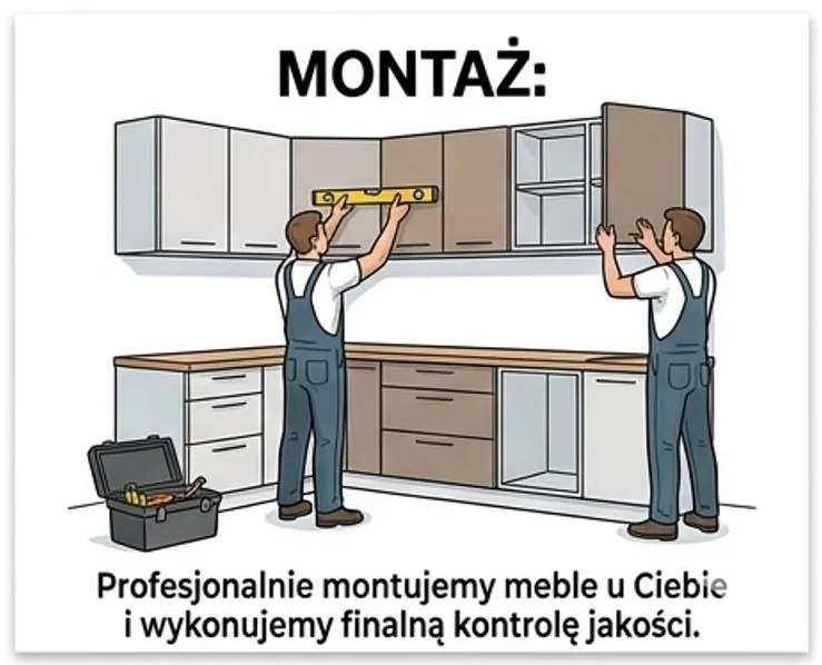Krok 05: Montaż — Profesjonalnie montujemy meble u Ciebie i wykonujemy finalną kontrolę jakości.
